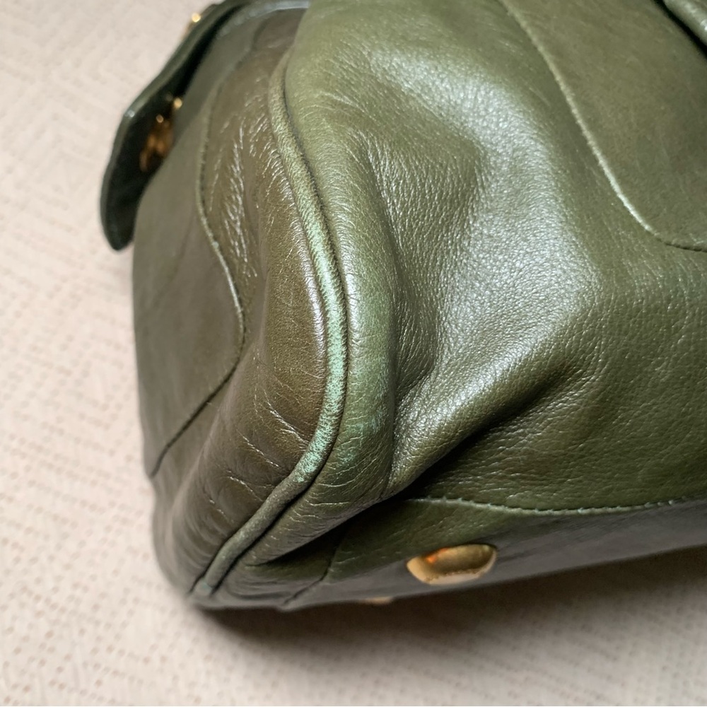 Marc By Marc Jacobs Green Satchel with Metallic Hardware - Picture 16 of 16